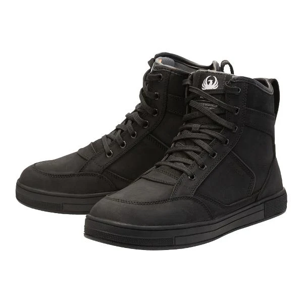 MERLIN Mens Motorcycle Boots Hawkins Urban Waterproof D3O Black - Image 2