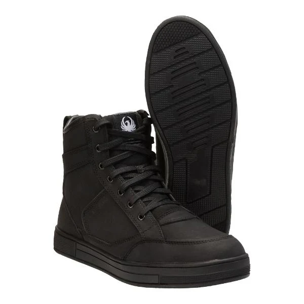 MERLIN Mens Motorcycle Boots Hawkins Urban Waterproof D3O Black - Image 3