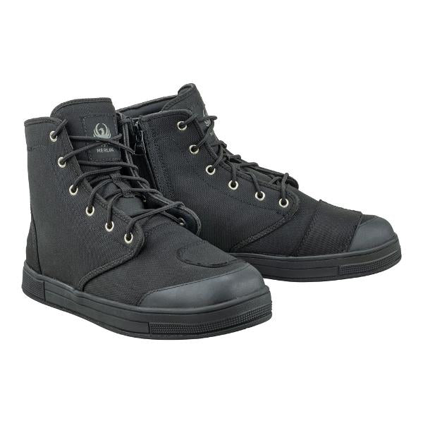 MERLIN Mens Motorcycle Boots Knots D3O Canvas Black