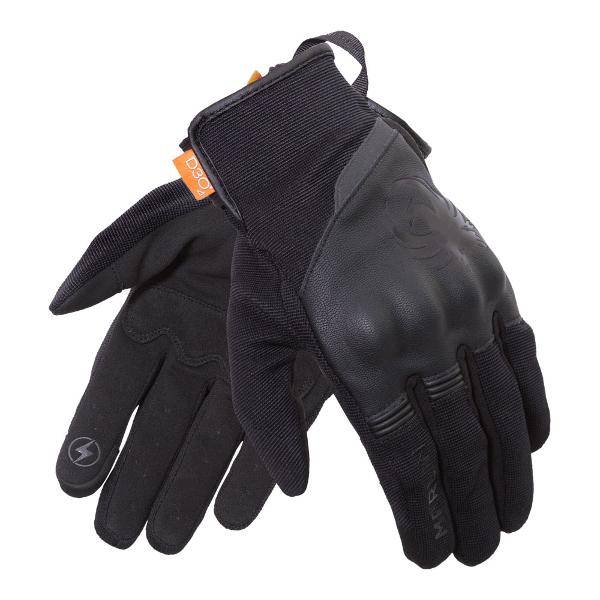 MERLIN Mens Motorcycle Gloves Berea Trail D3O Black - Image 2