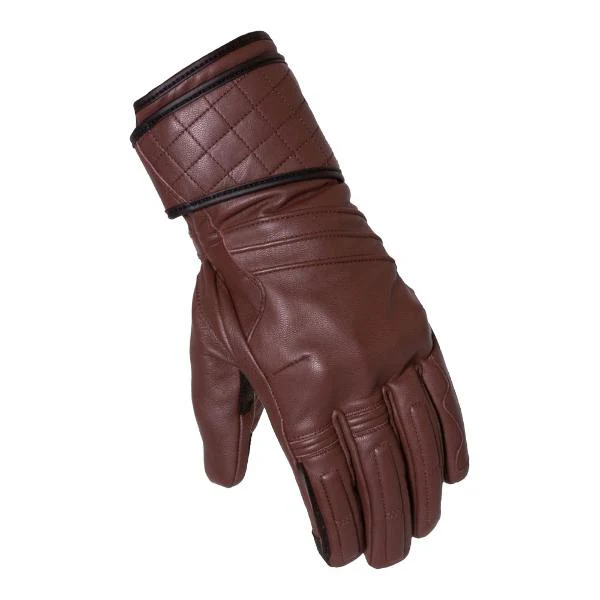 MERLIN Mens Motorcycle Gloves Catton III D3O Waterproof Brown