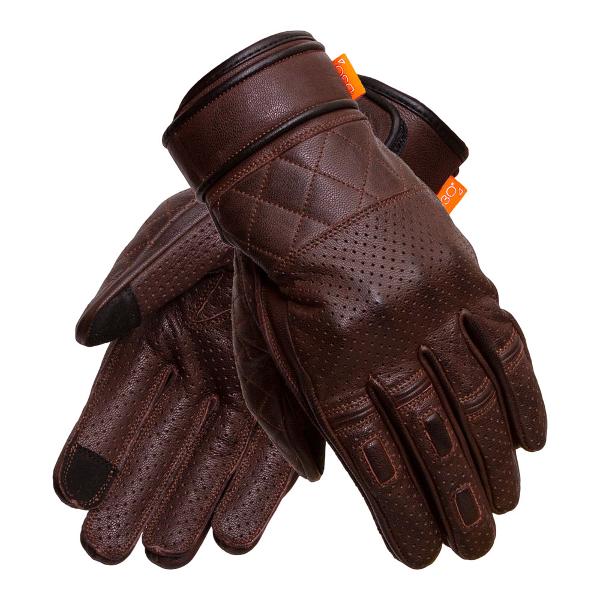 MERLIN Mens Motorcycle Gloves Clanstone D3O Brown - Image 3