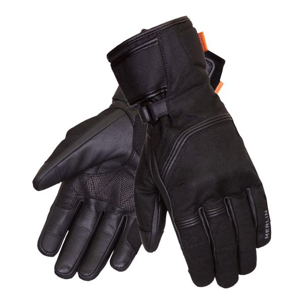 MERLIN Mens Motorcycle Gloves Ranger Black