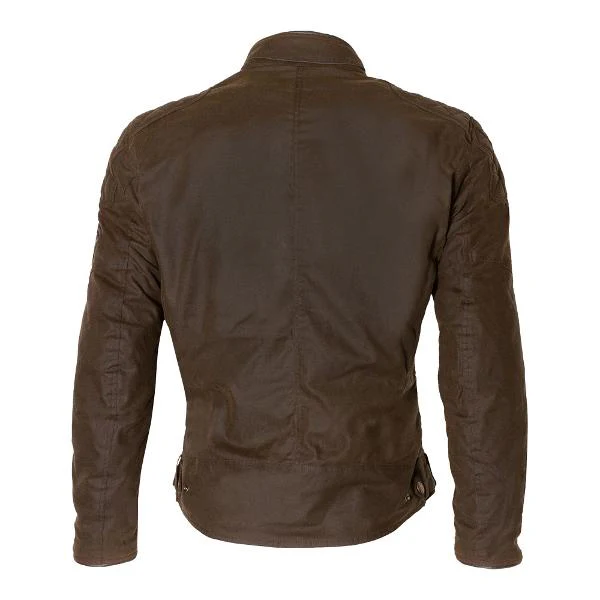 MERLIN Mens Motorcycle Leather Jacket Perton II Cotec Olive - Image 3