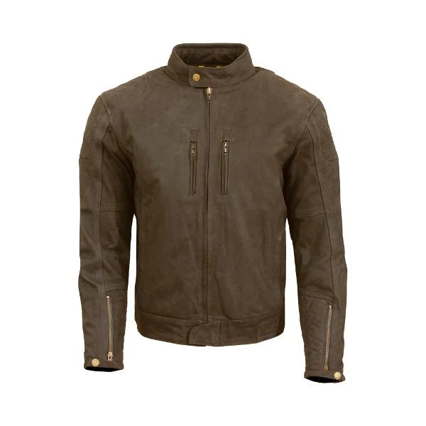 MERLIN Mens Motorcycle Leather Jacket Stockton - Image 3