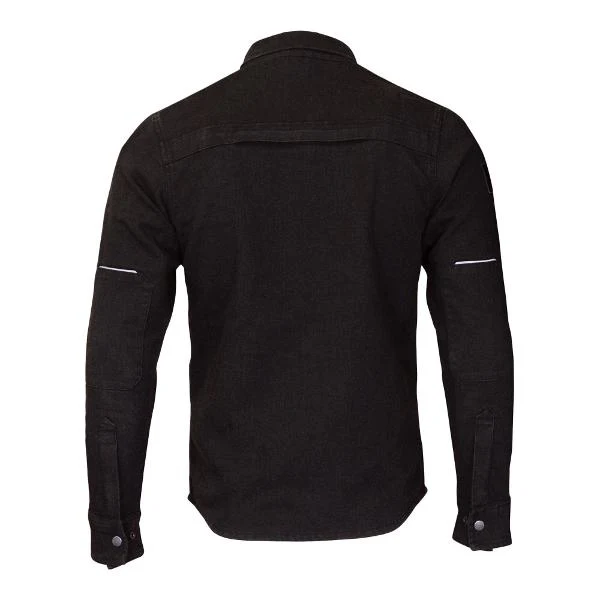 MERLIN Mens Motorcycle Textile Jacket Ridge Leather Cotec Black - Image 3