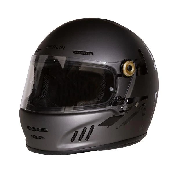 MERLIN Motorcycle Full Face Helmet Revival Union Grey