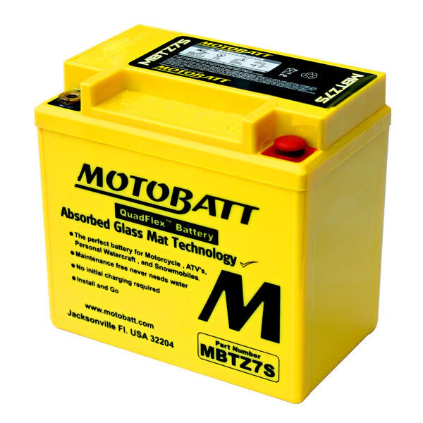 Motobatt MBTZ7S Kawasaki KLX450R 2008-2017 AGM Battery Replacement