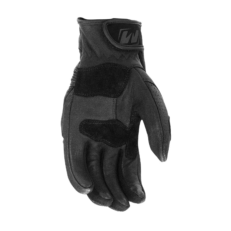 Motodry Motorcycle Roadster Vented Leather Glove Black - Image 2