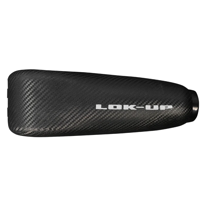 Motorcycle Lok Up Alarmed Grip Lever Lock 120DB Carbon Look
