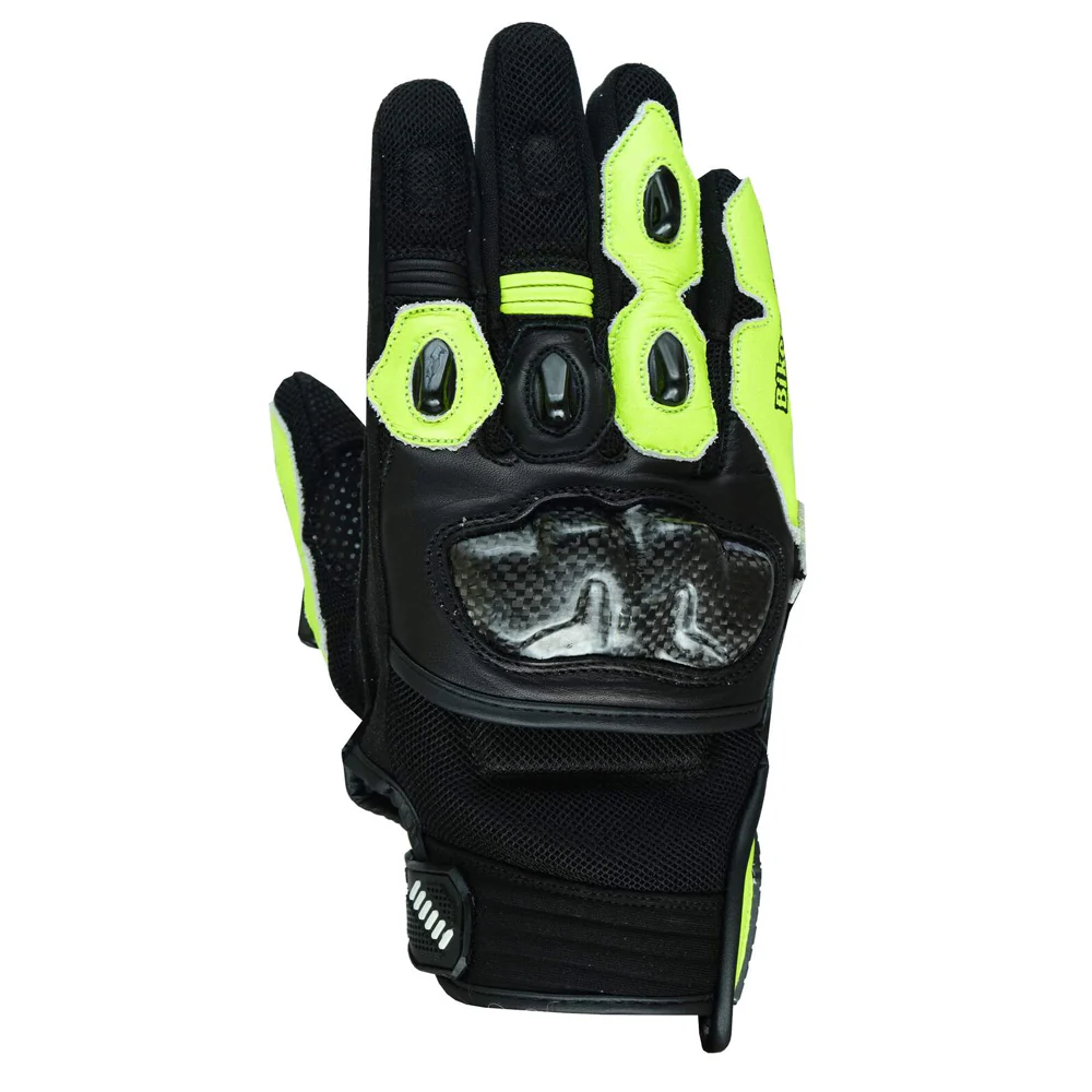 Nelson Motorcycle Leather Gloves Sports / Toruign Black - Image 2
