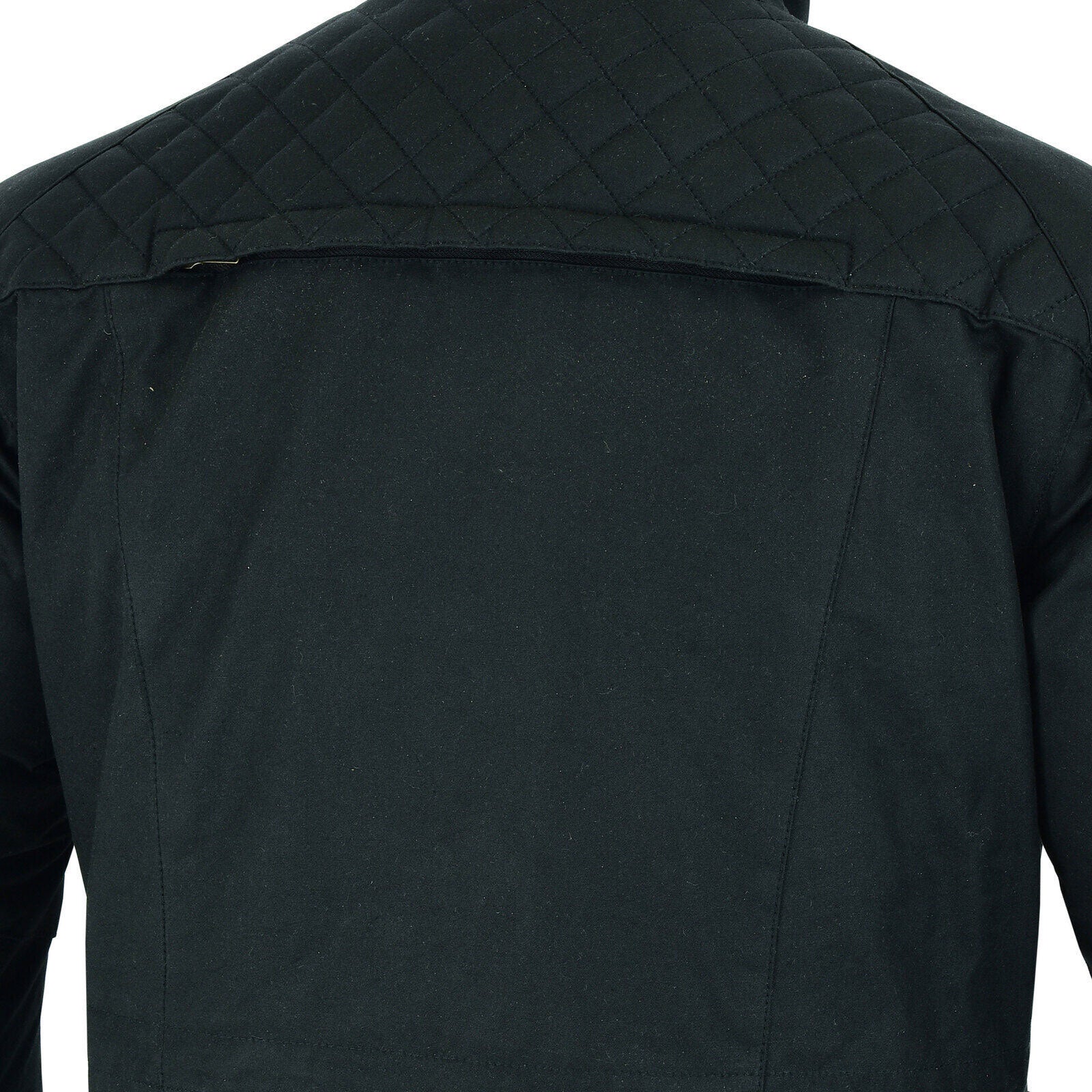 British Millerain Wax Cotton Motorbike Jacket Classic Retro Black - Image 4