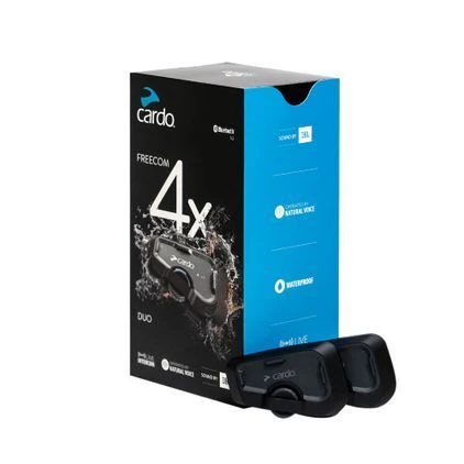 New Motorcycle Intercom System Cardo Scala Rider Freecom 4X Duo