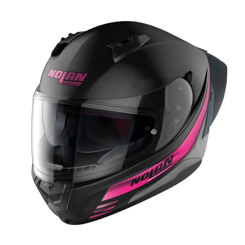 Nolan Motorcycle N60-6 Sport Outset Helmet Flat Black Pink