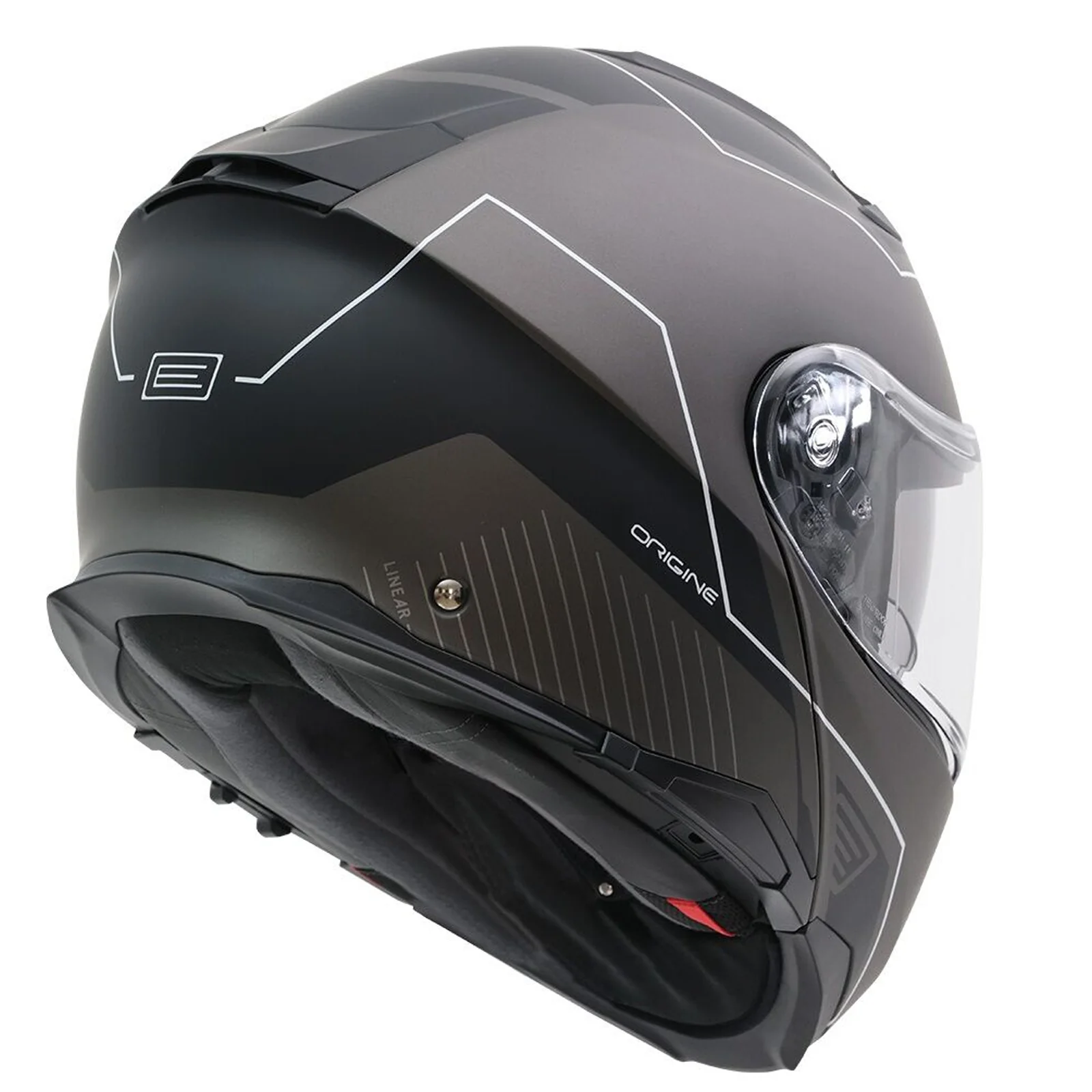 Origine Logic Modular Flip Motorcycle Helmet Matt Titanium - Image 4