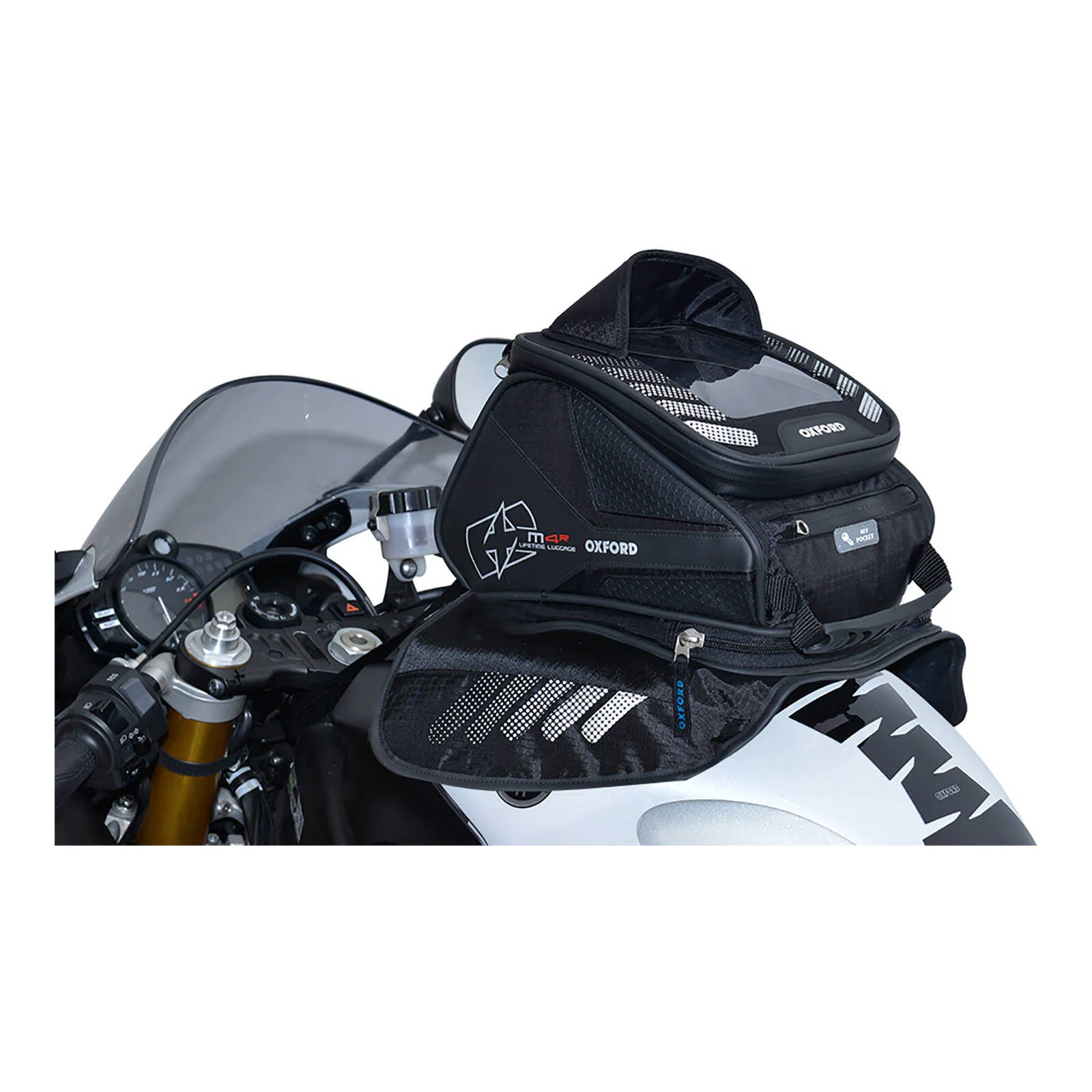 Oxford Tank & Tail Bag Magnetic M4R - Black - Image 3