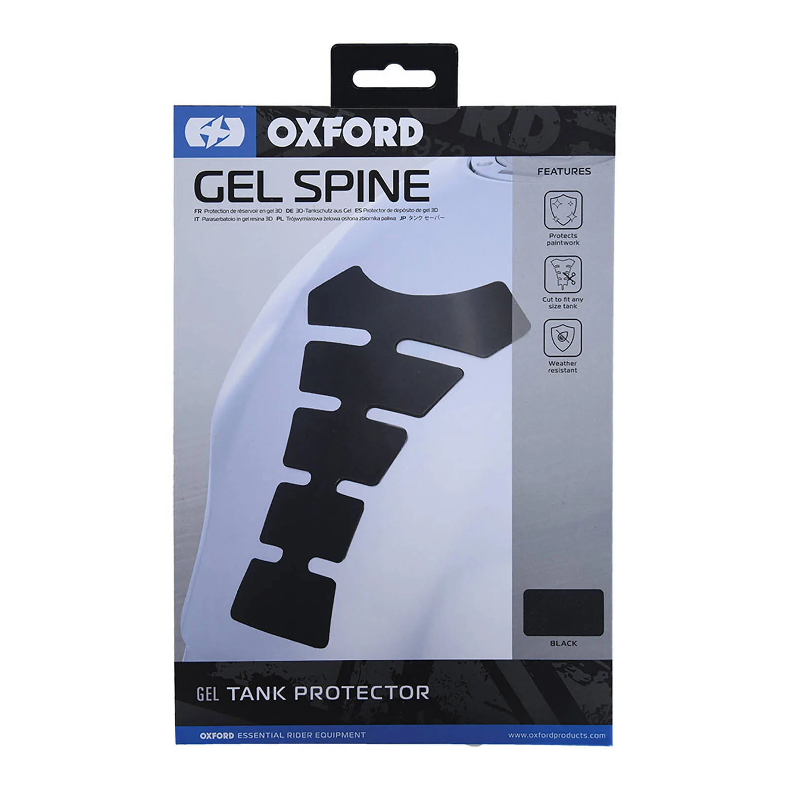 Oxford Original Spine Gel Tank Pad (Black) - Image 2