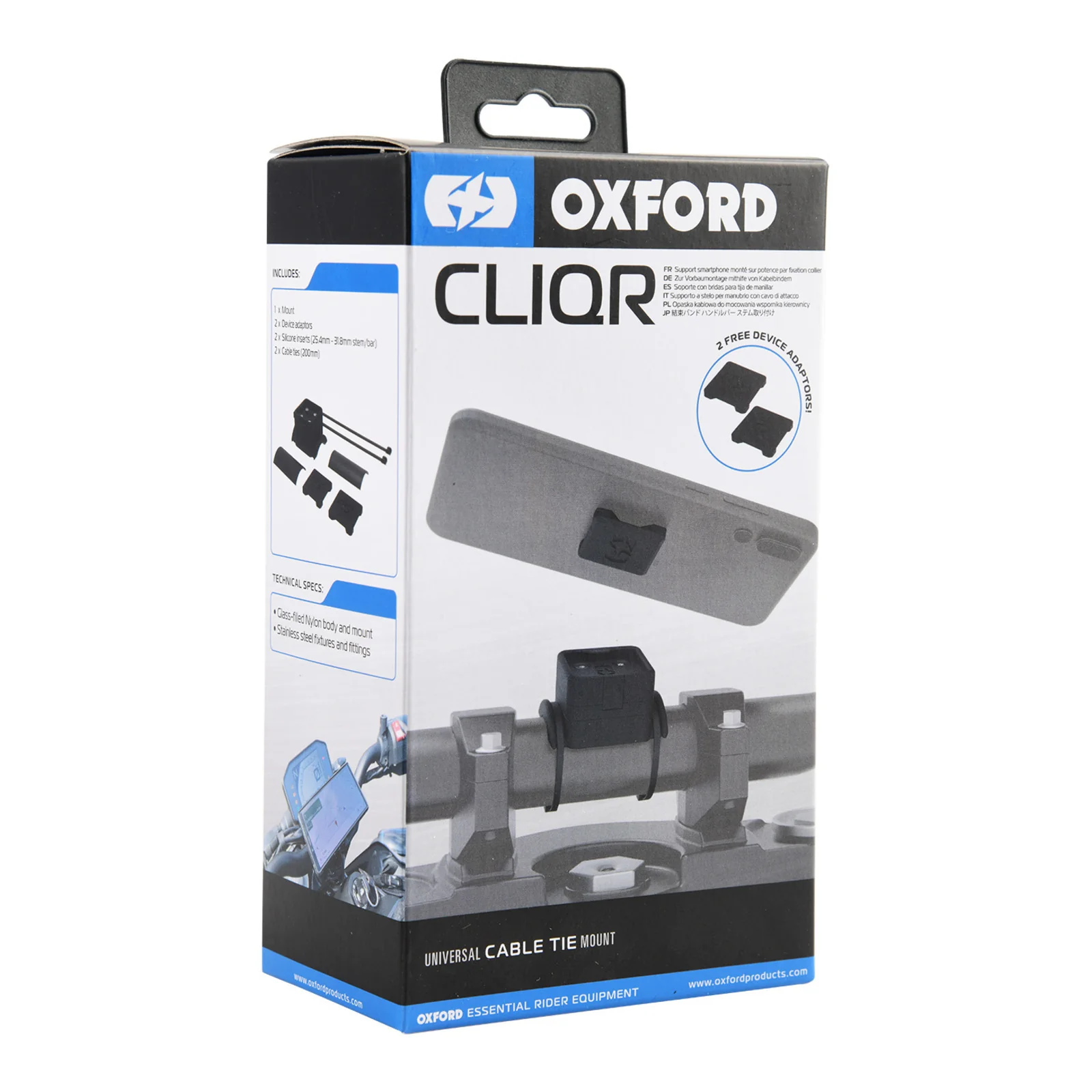 Oxford Cliqr Motorcycle Cable Tie Mount - Image 5