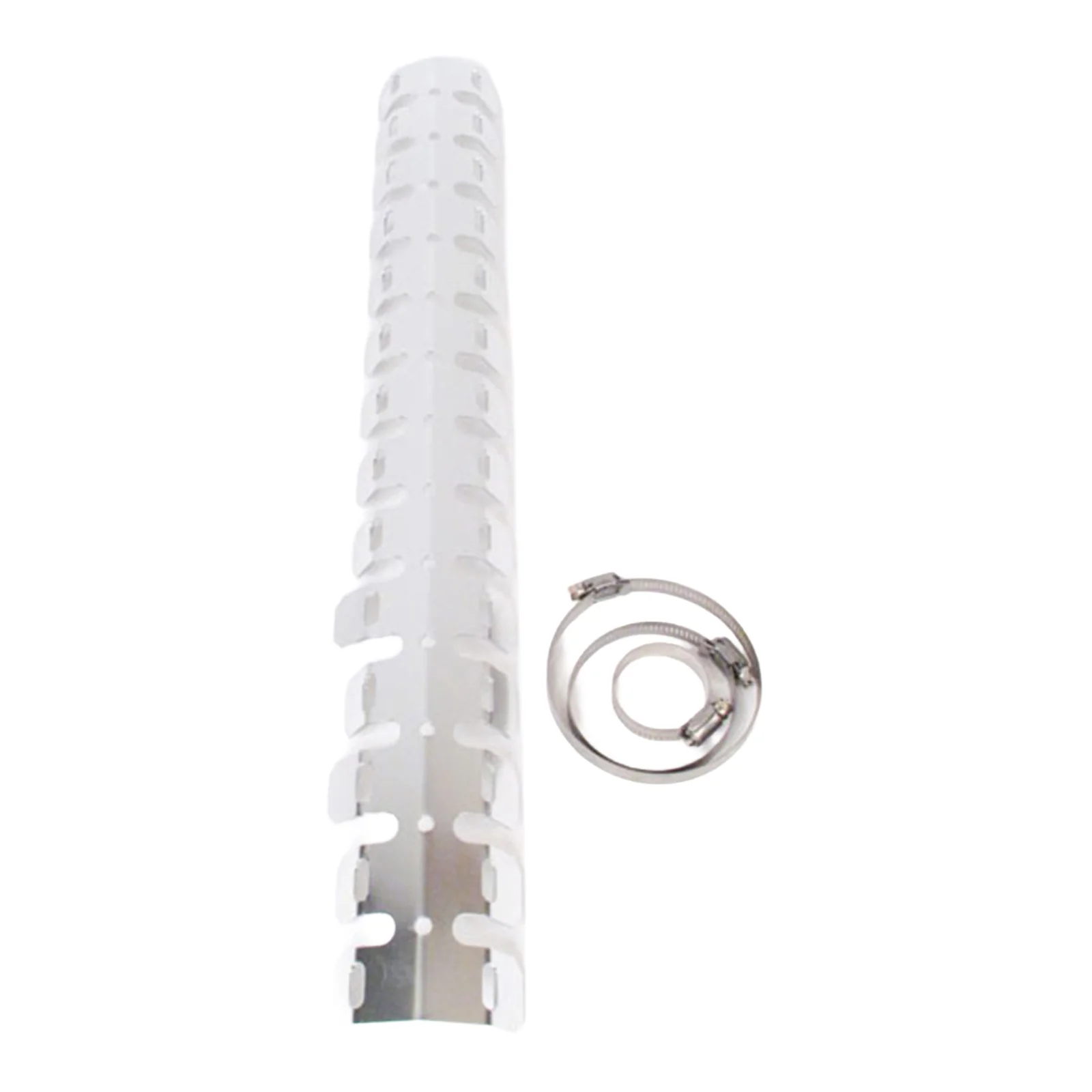 Whites Head Pipe Guard with Clamp - Silver - Image 2