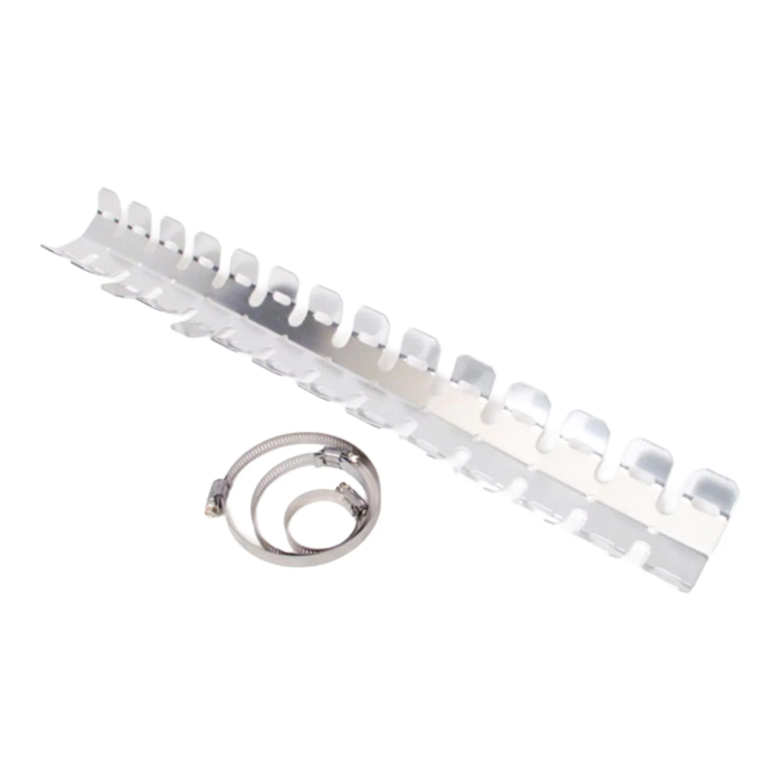 Whites Head Pipe Guard with Clamp - Silver - Image 4