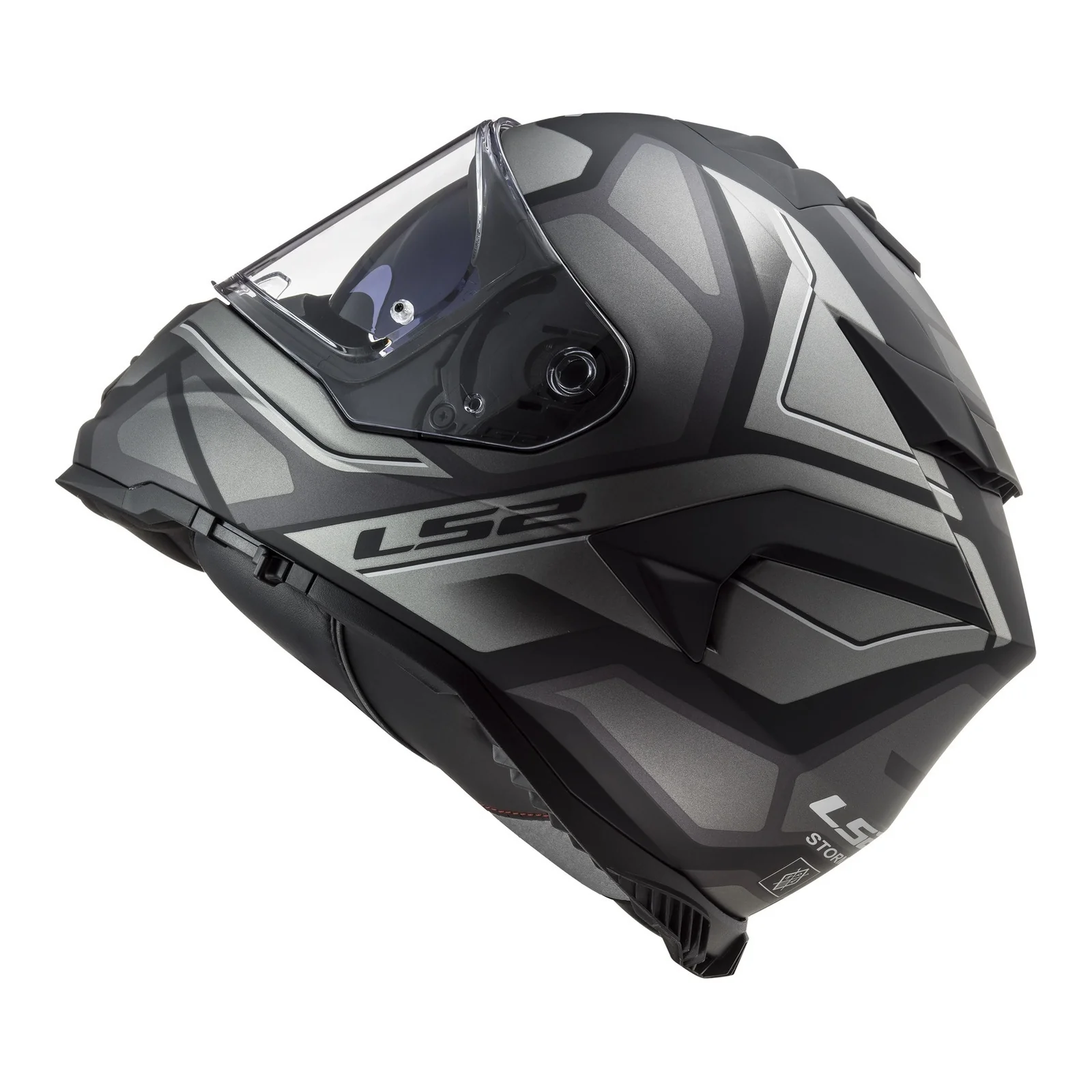 LS2 FF800 Storm II Faster Helmets - Matte Titanium 06 - Image 2