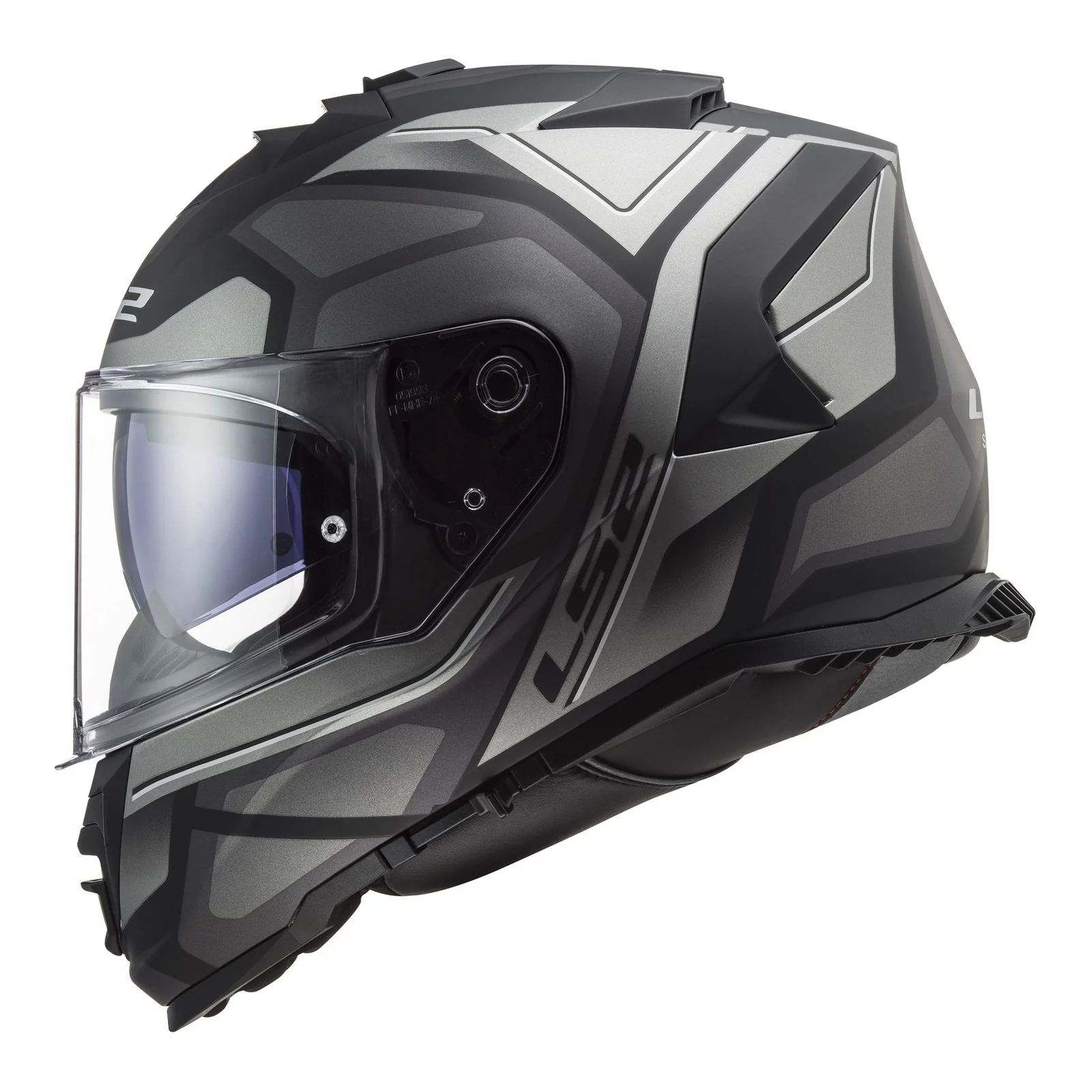 LS2 FF800 Storm II Faster Helmets - Matte Titanium 06 - Image 3