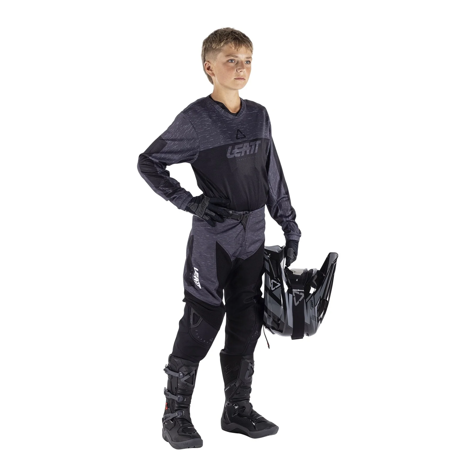 Leatt 2026 3.5 Mini Ride Kit - Stealth Black / Grey - Image 4