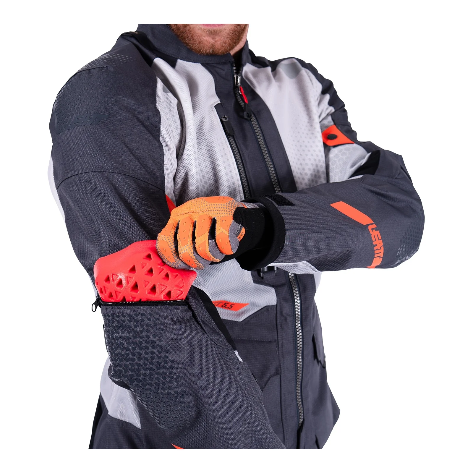Leatt 5.5 ADV FlowTour Jacket - Iron - Image 5