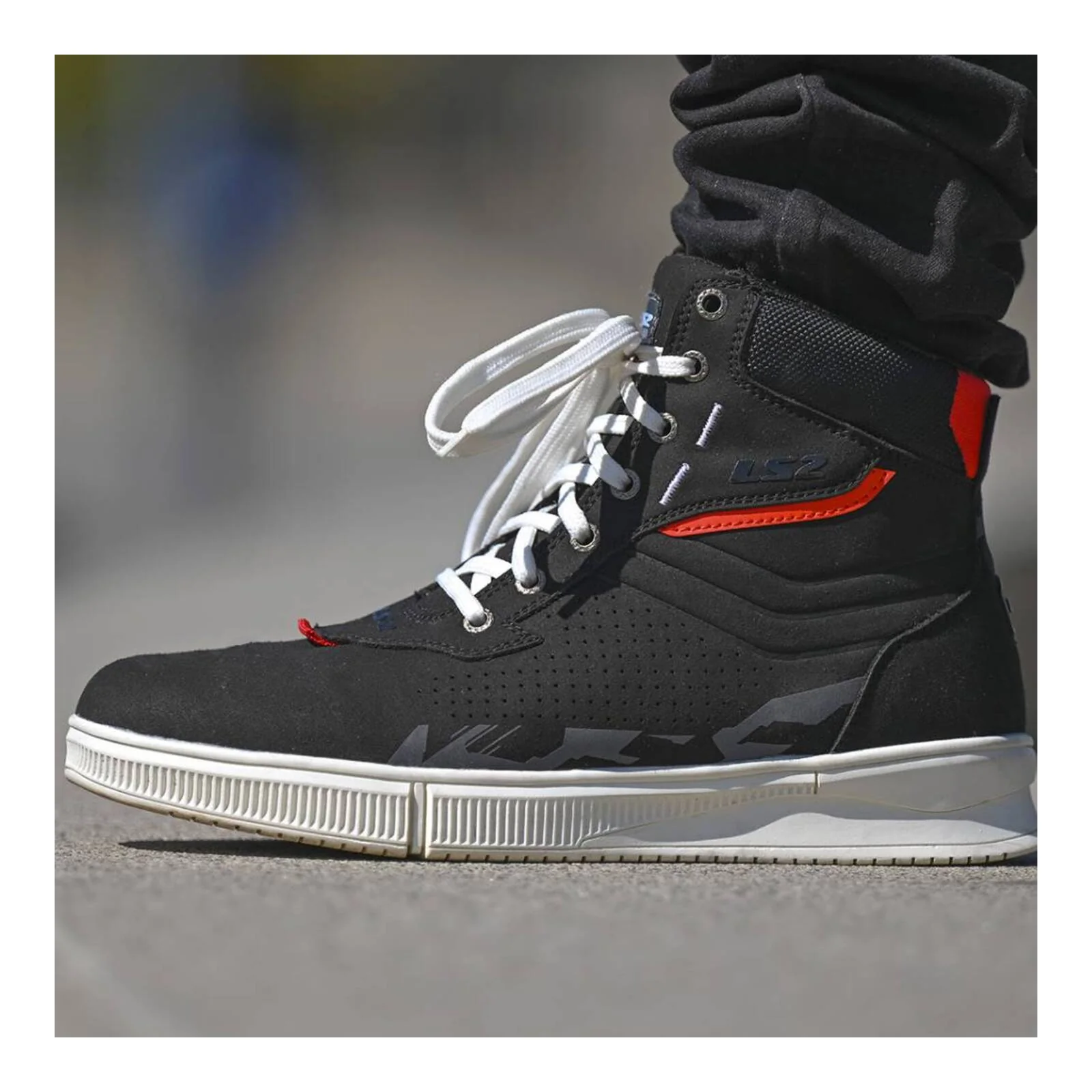 LS2 Chrome Boot - Black - Image 3