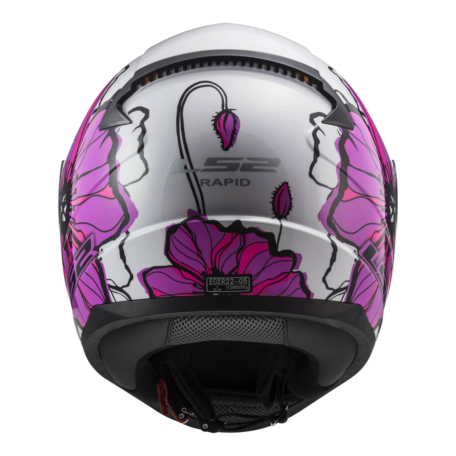 LS2 FF353 Rapid II Helmet - Poppies Pink 06 - Image 4