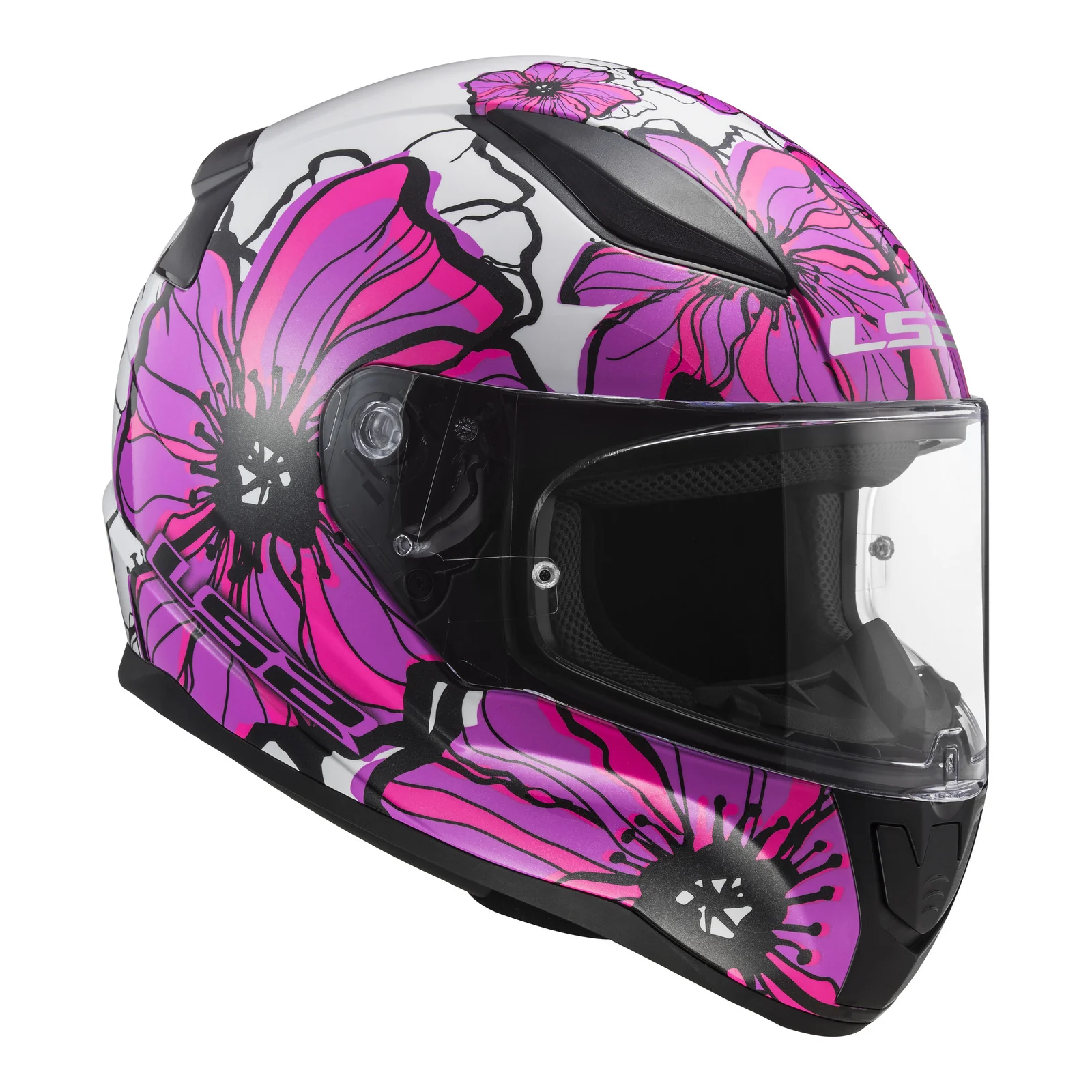 LS2 FF353 Rapid II Helmet - Poppies Pink 06 - Image 5