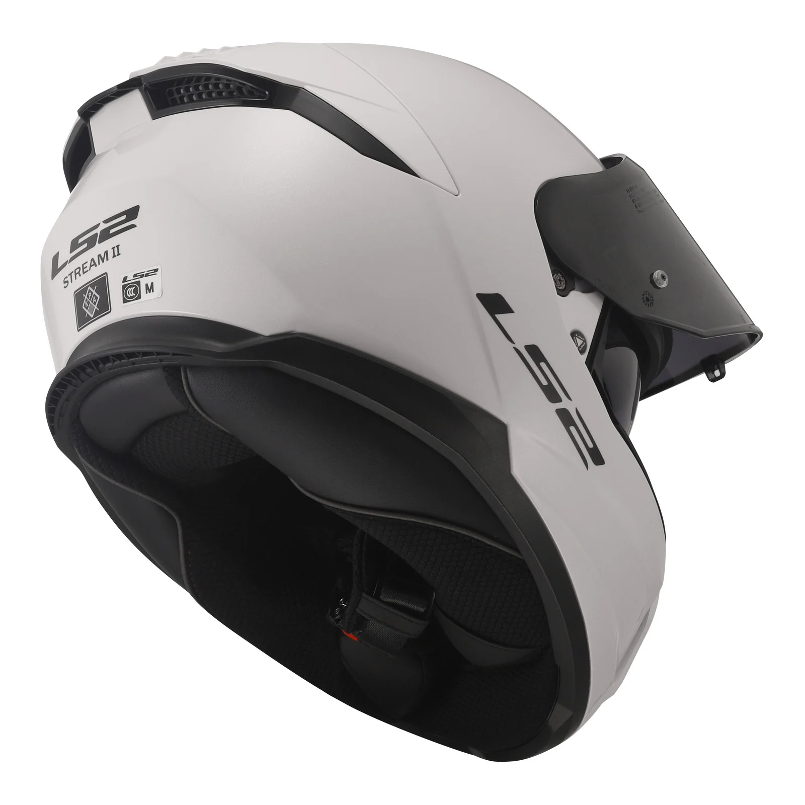 LS2 FF808 Stream II Helmet - White 06 - Image 3