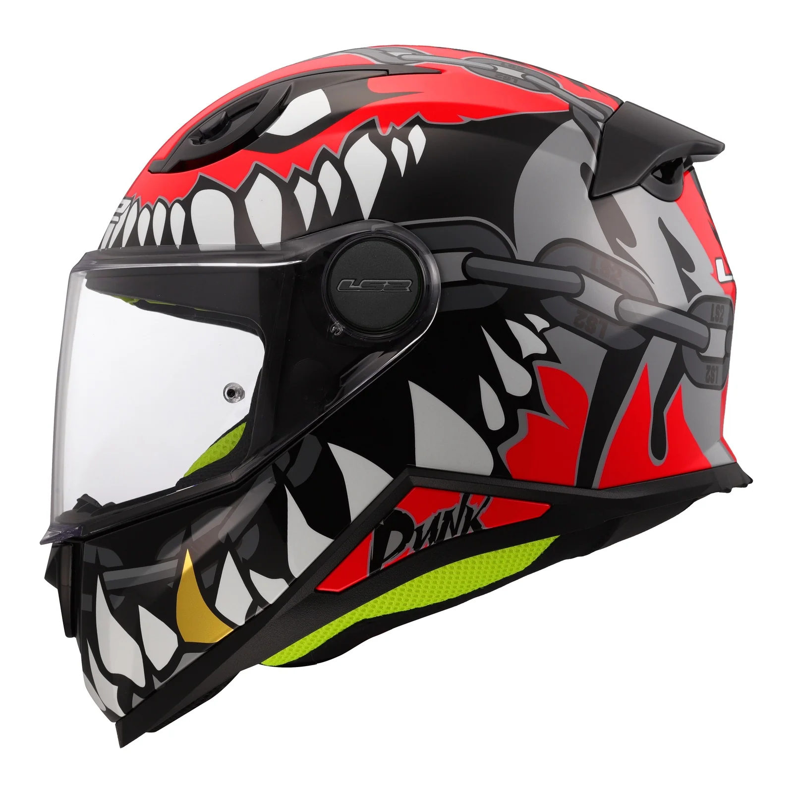 LS2 FF812 KID Helmet Punk - Grey / Red 06 - Image 2