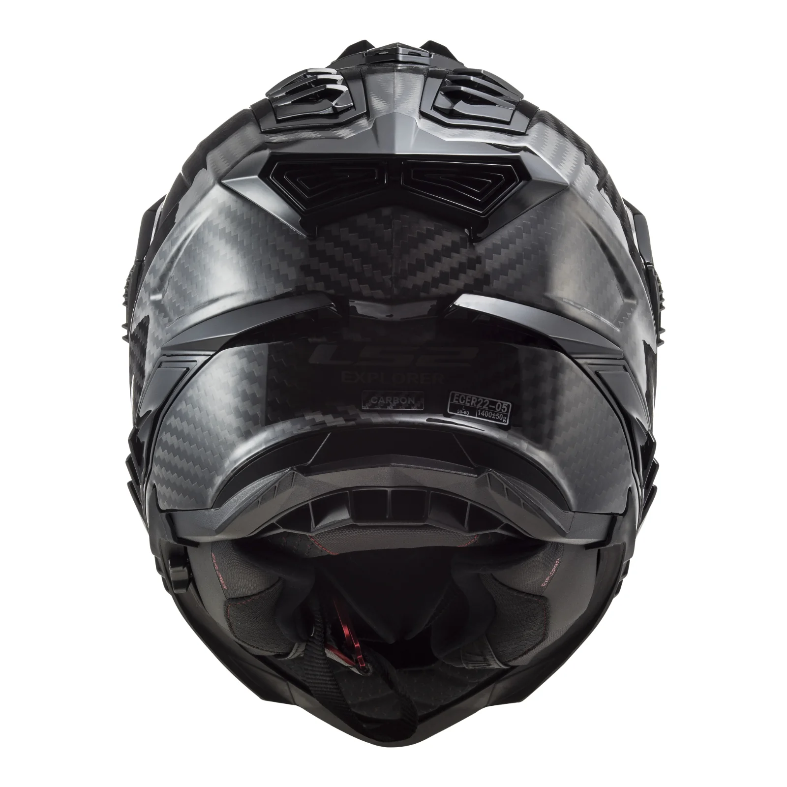 LS2 MX701 Explorer Carbon Helmet - Gloss Carbon - Image 12