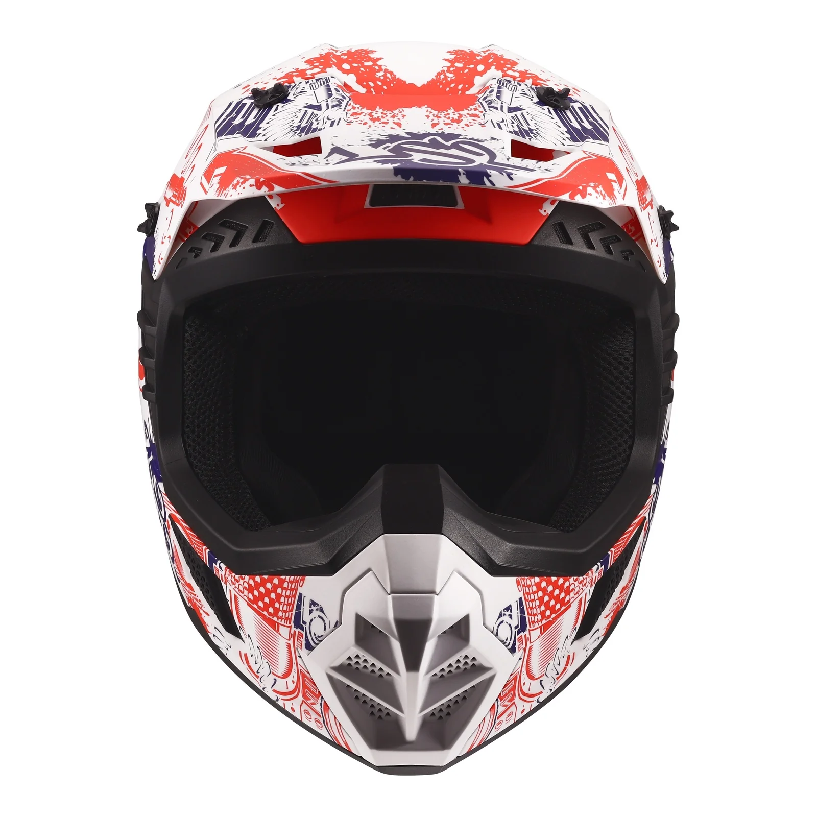 LS2 MX706J COZ Fantasy Junior Helmet - Matte White / Red / Blue - Image 4
