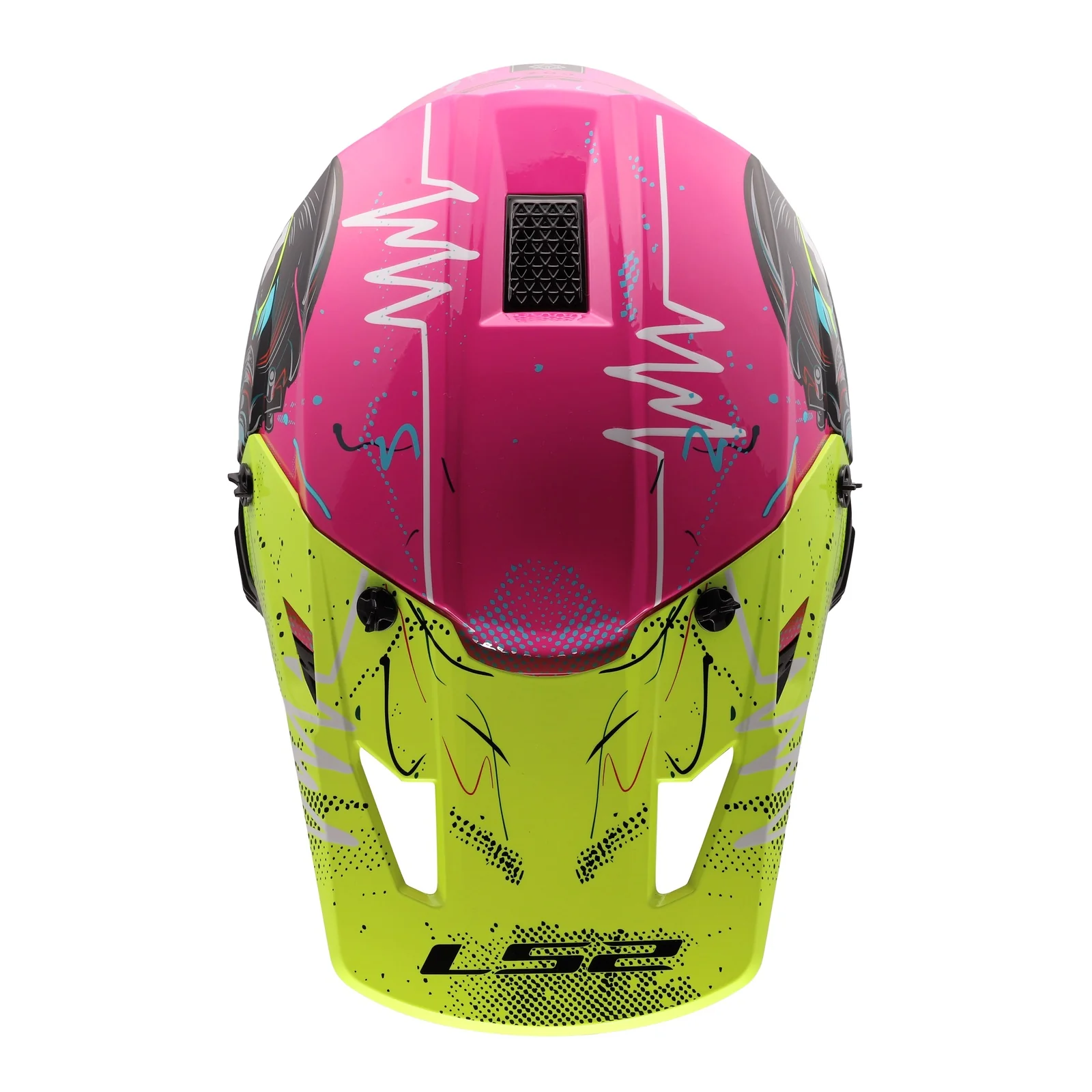 LS2 MX706J COZ Gorilla Junior Helmet - Gloss Purple - Image 5