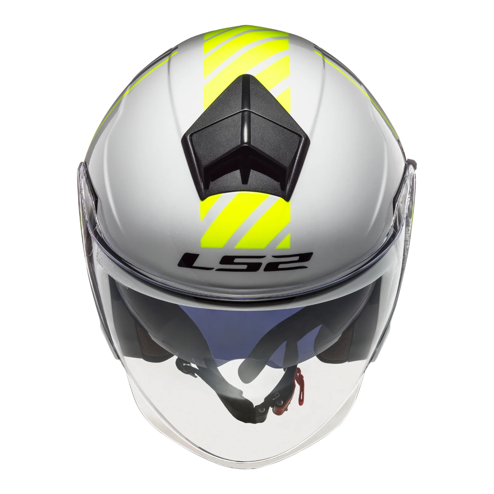 LS2 OF573 Twister II Luna Helmet - White / Silver - Image 7