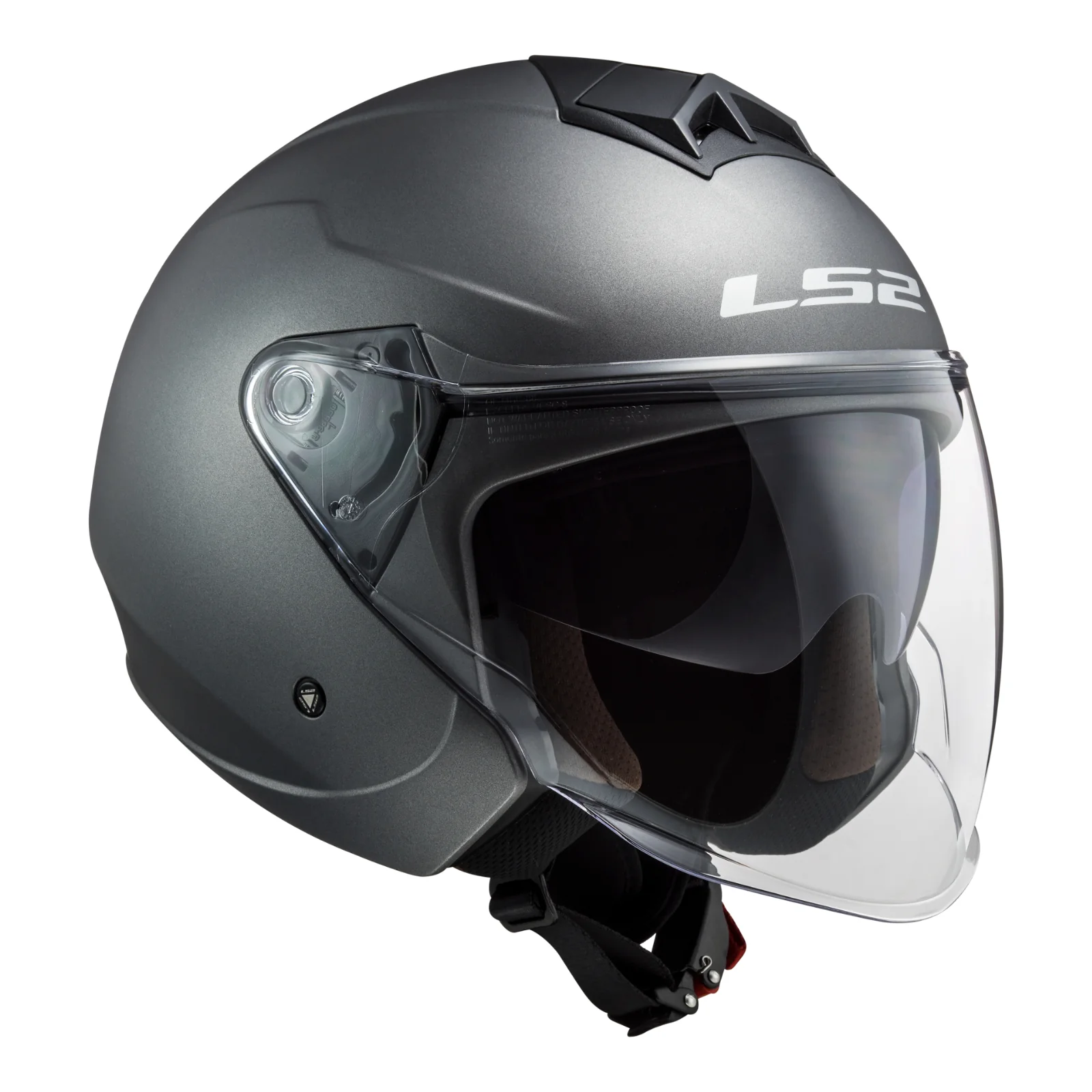 LS2 OF573 Twister II Single Mono Helmet - Matte Titanium - Image 6