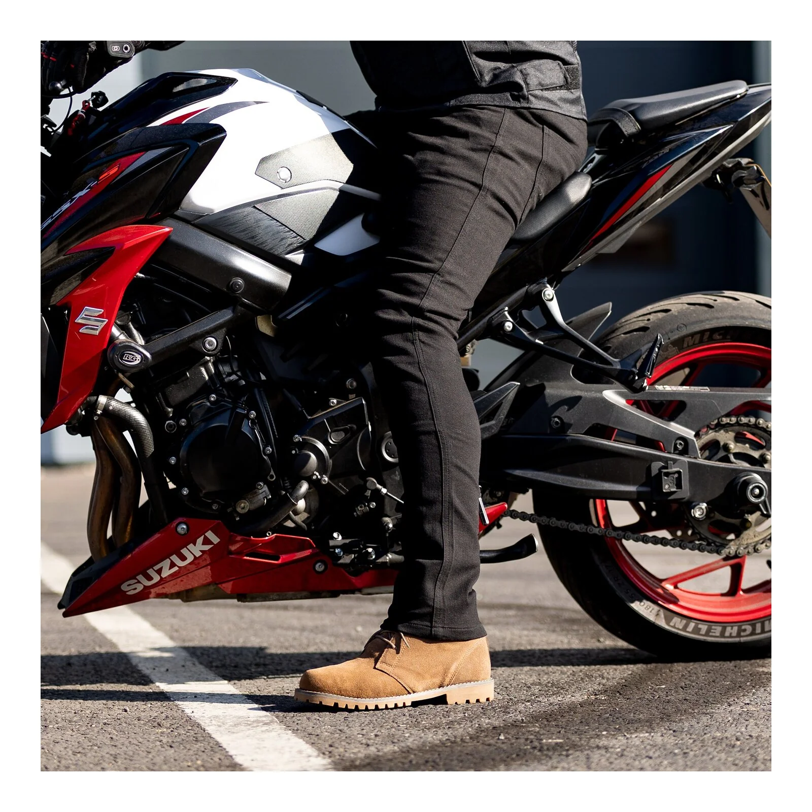 Oxford Super Stretch Men's Jeans - Black (Short) - Image 10