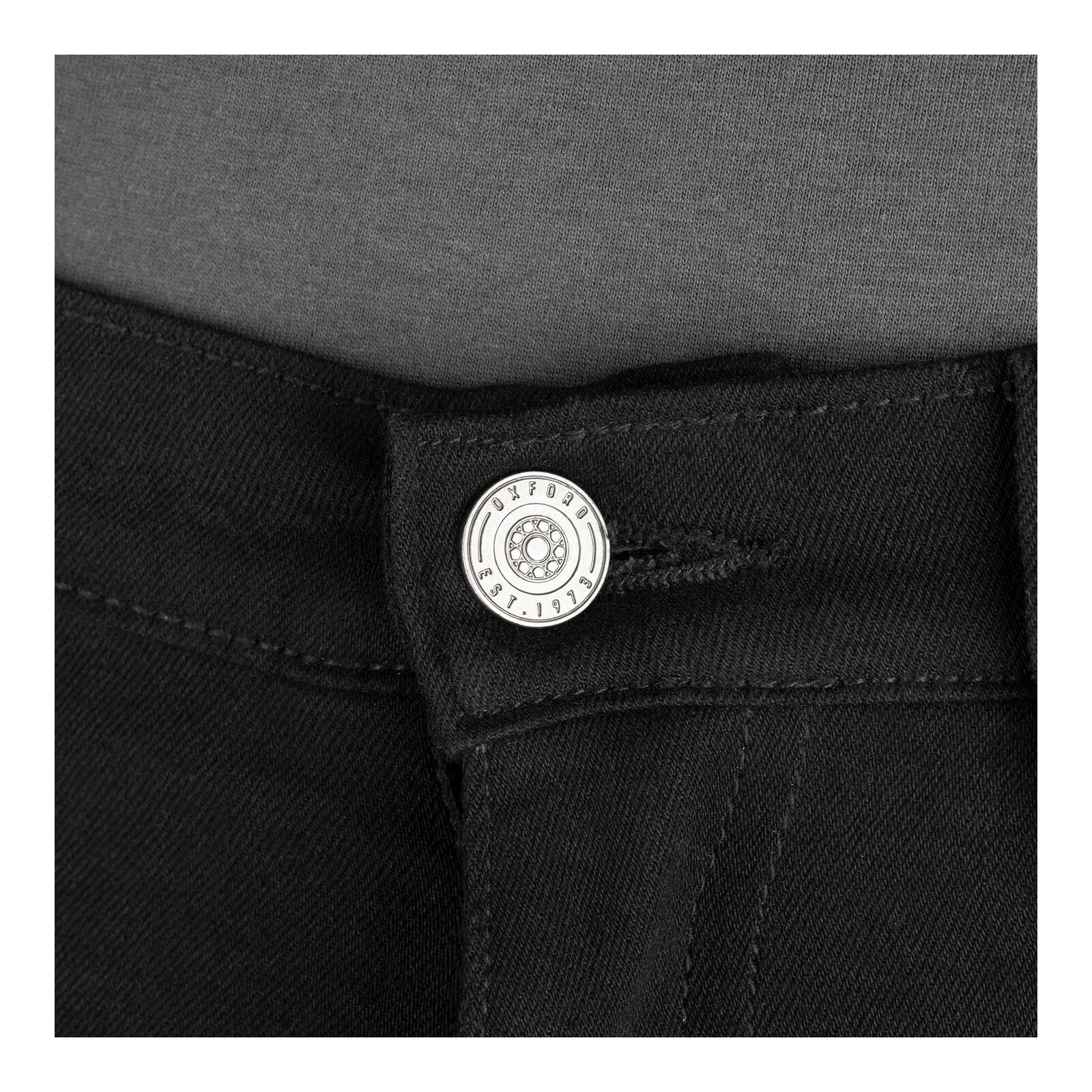 Oxford Super Stretch Men's Jeans - Black (Short) - Image 3