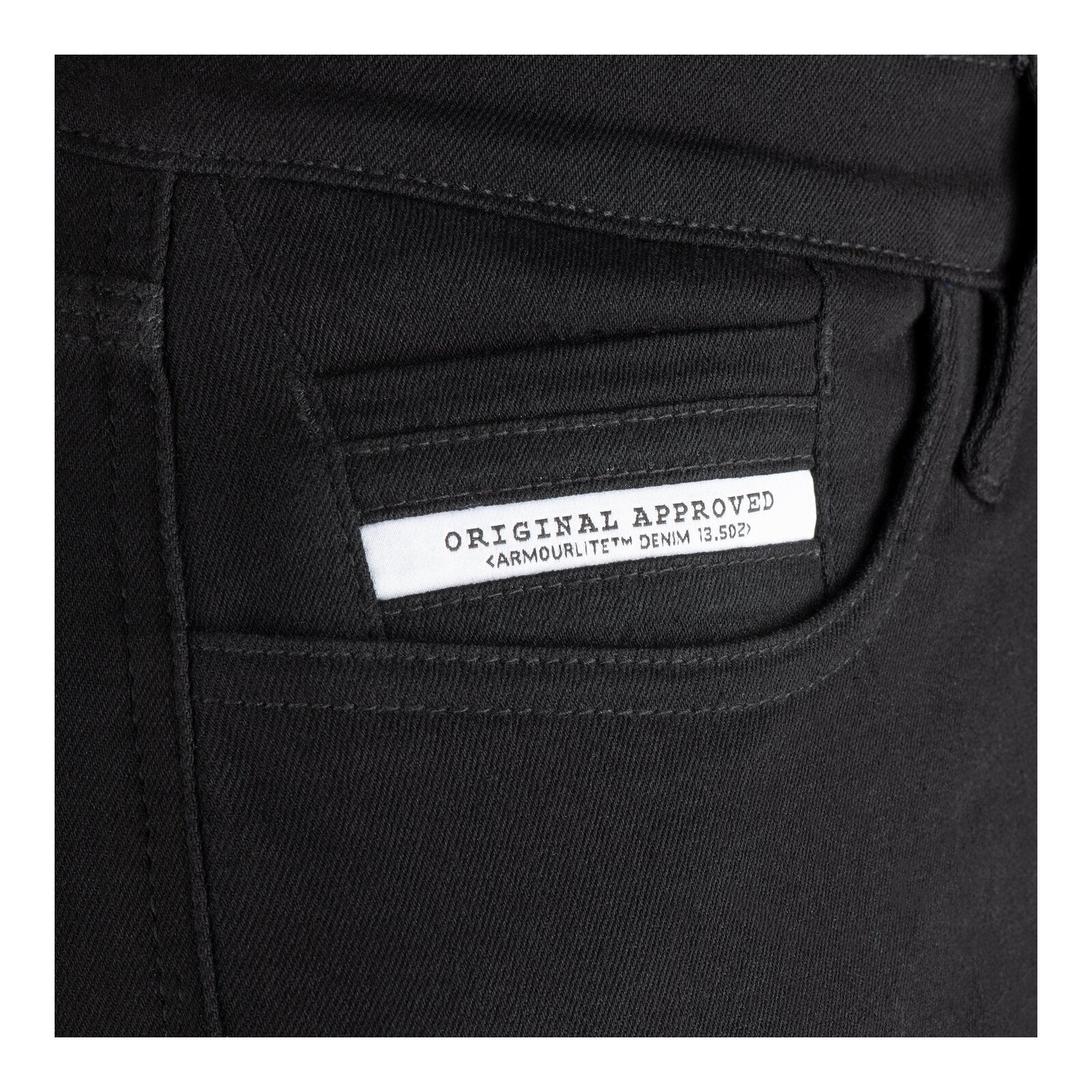 Oxford Super Stretch Men's Jeans - Black (Short) - Image 5
