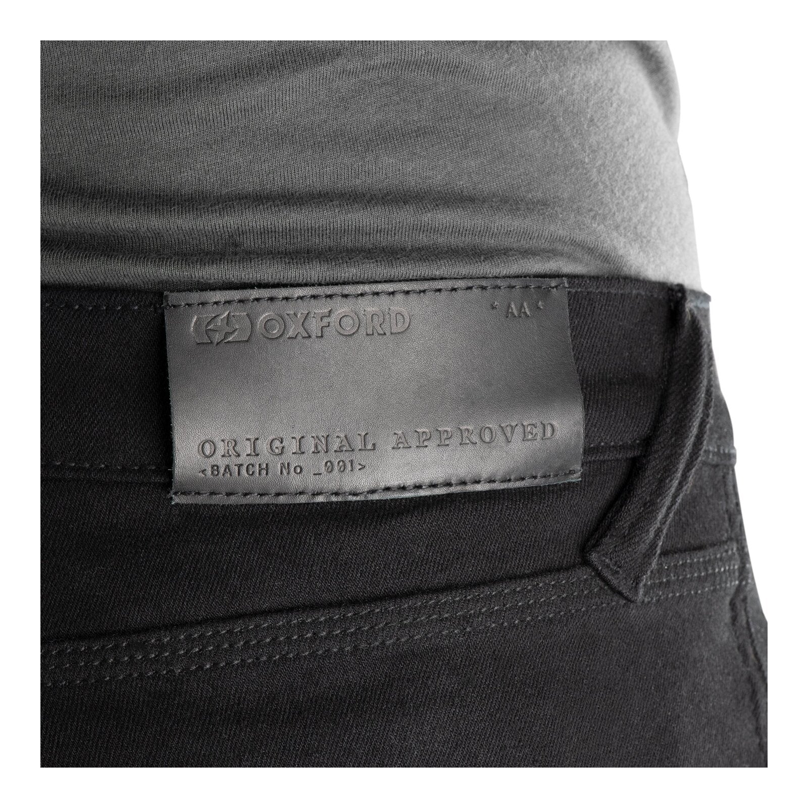 Oxford Super Stretch Men's Jeans - Black (Short) - Image 6