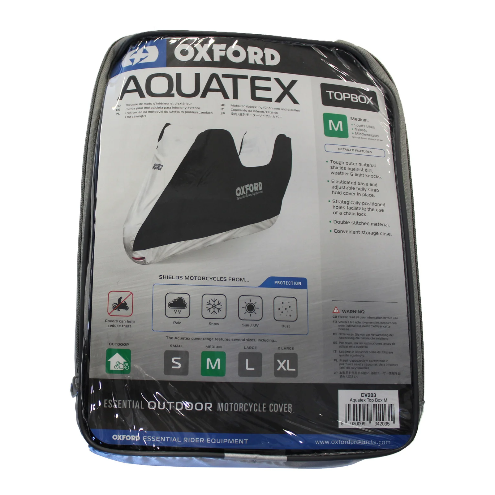 Oxford Aquatex Motorcycle Cover - Top Box - Image 2