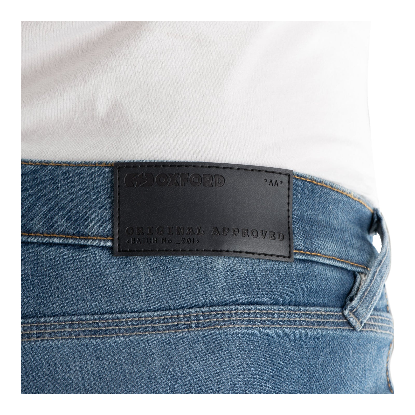 Oxford AA Mens Slim Jean - Mid Blue (Regular) - Image 5