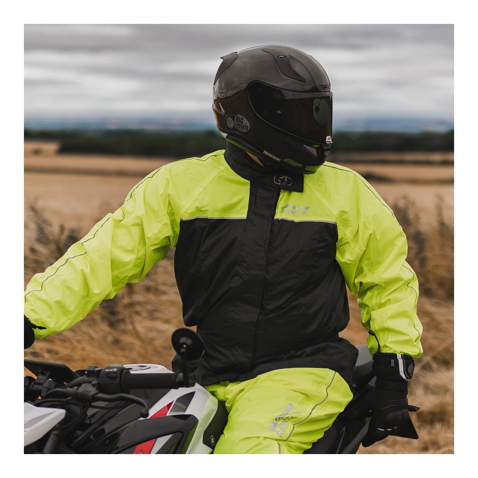 Oxford Rainseal Over Jacket - Black / Fluro - Image 54