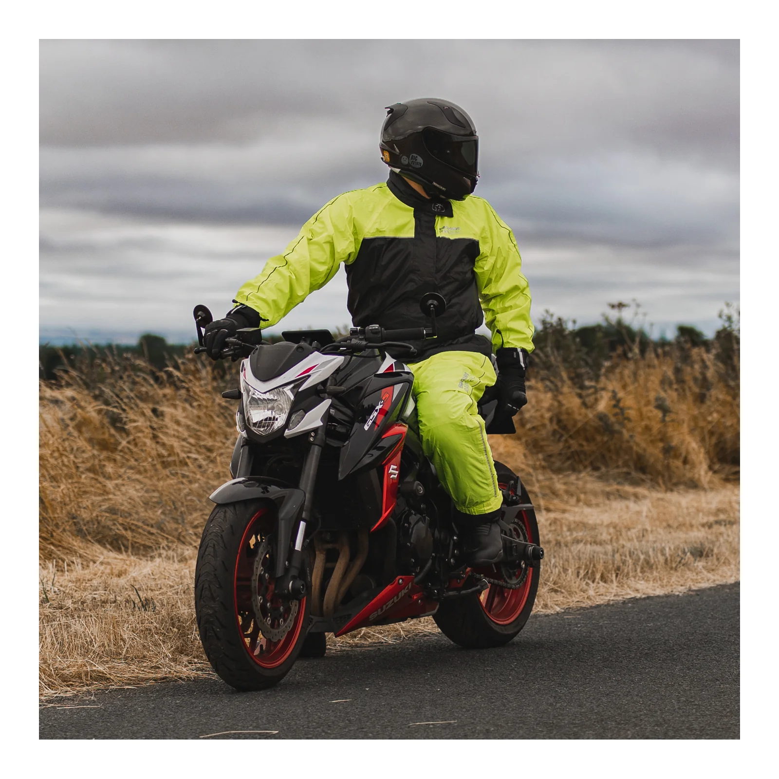 Oxford Rainseal Over Jacket - Black / Fluro - Image 70