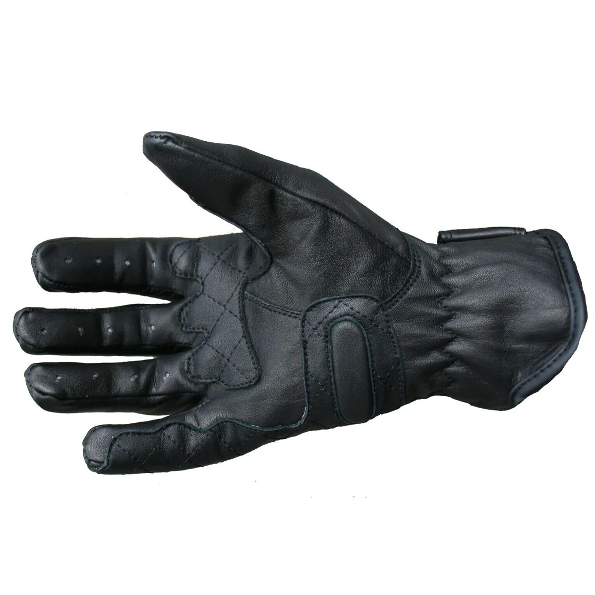 Roadhouse Leather Soft Button Gloves Ladies Black - Image 4