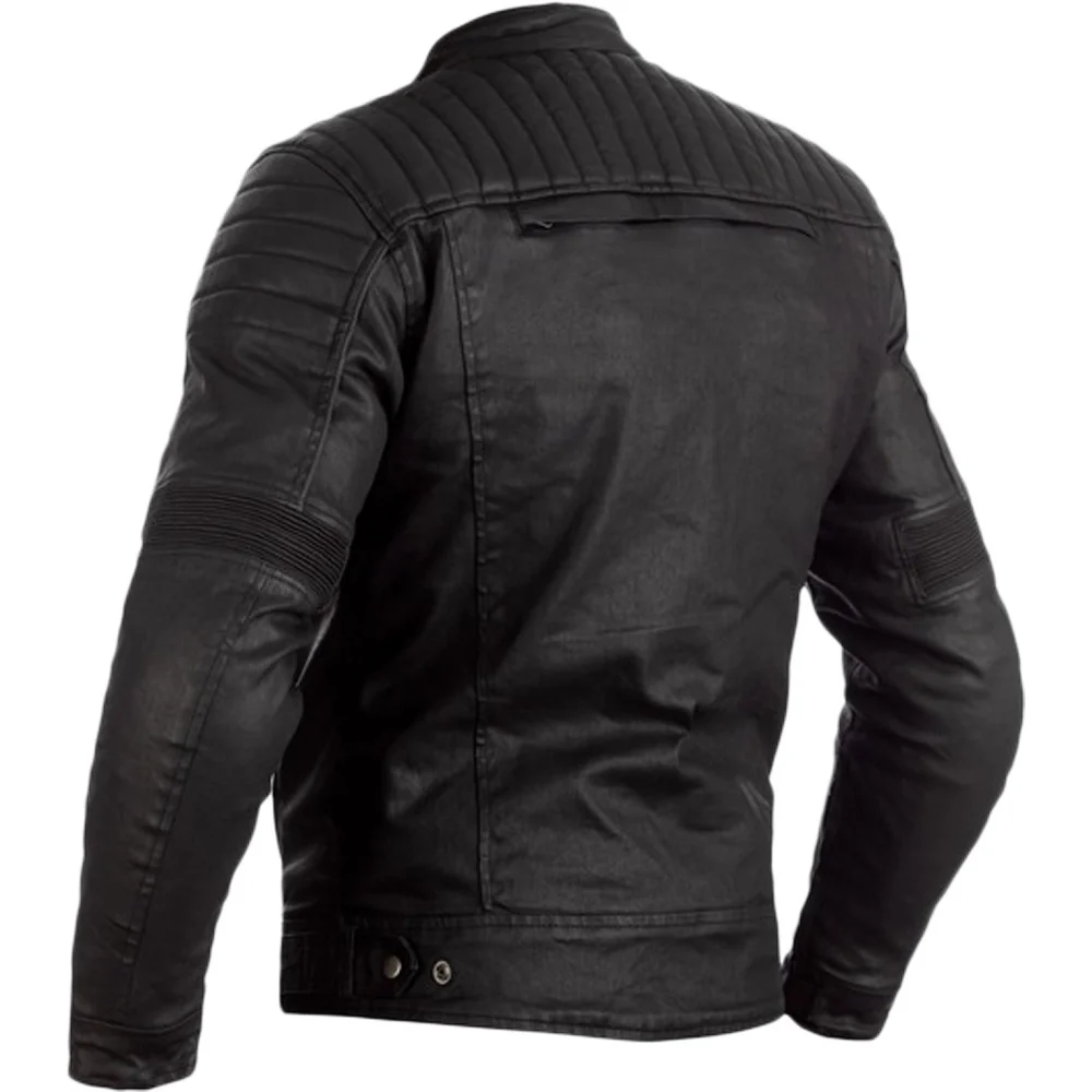 RST Wax Motorcycle Textile Jacket Brixton CE WP Classic Black - Image 3