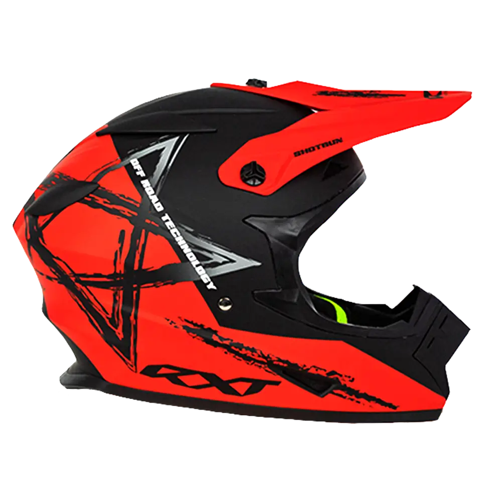 Sector Wrath Motorcycle Helmet Gloss Black / Red - Image 4