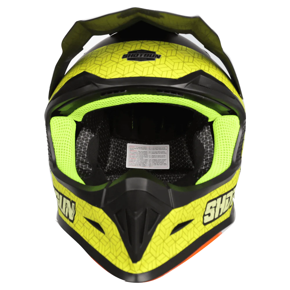 Sg1 Ultra+ Prism Motorcycle Helmet Matt Black / Grey / Yellow - Image 5